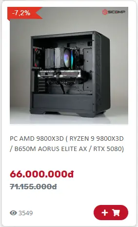 PC Creator Choice PC Creator cấu hình mạnh